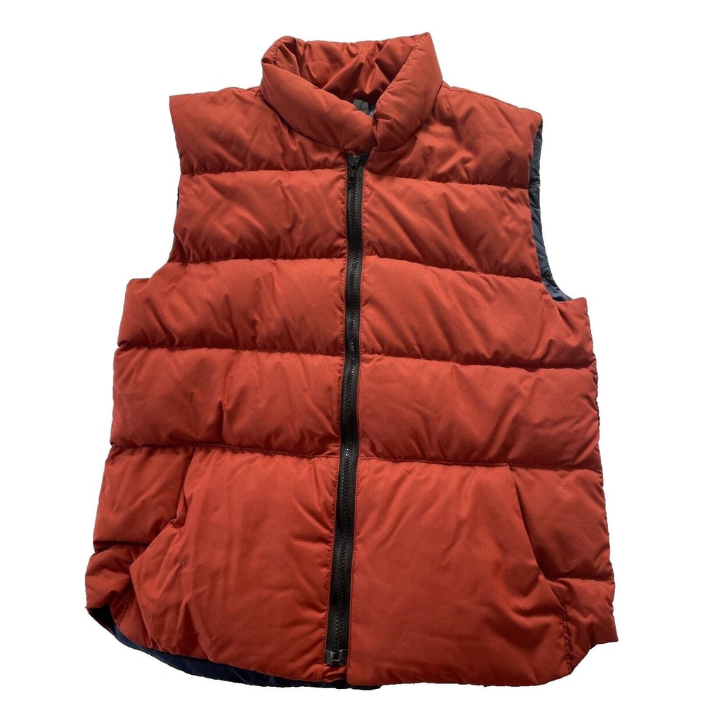 S. Kreeger & Sons Womens Medium Burnt Orange Goose‎ Down Puffer Vest Vintage